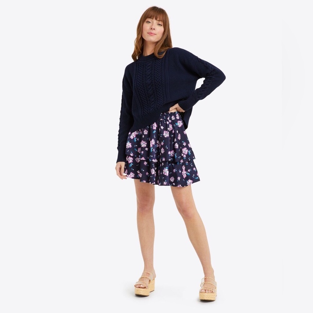Draper James Tiered Skirt in Zinnia
